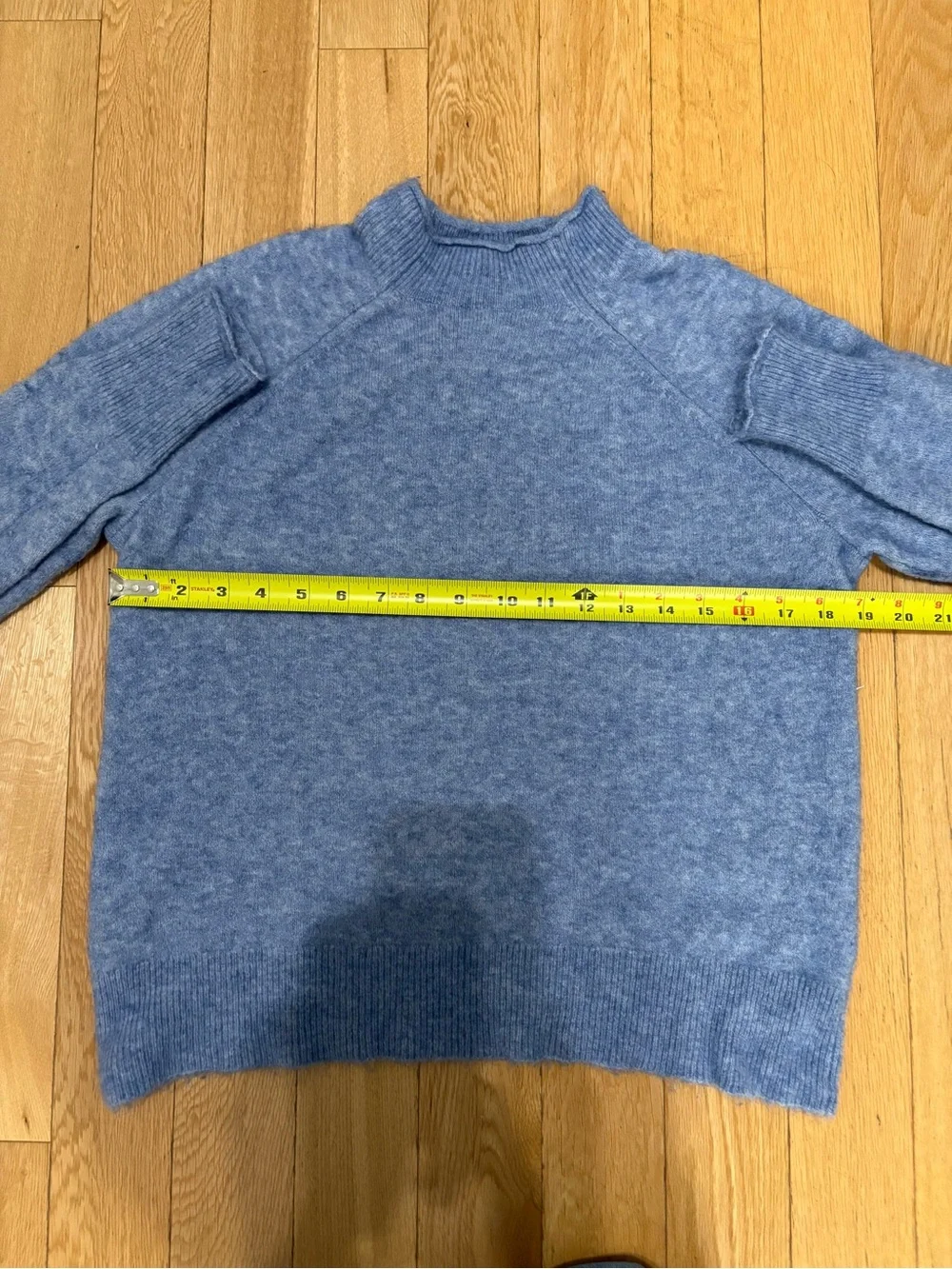 J.Crew Mockneck Sweater Supersoft Yarn Powder Blue Coastal Granddaughter Small